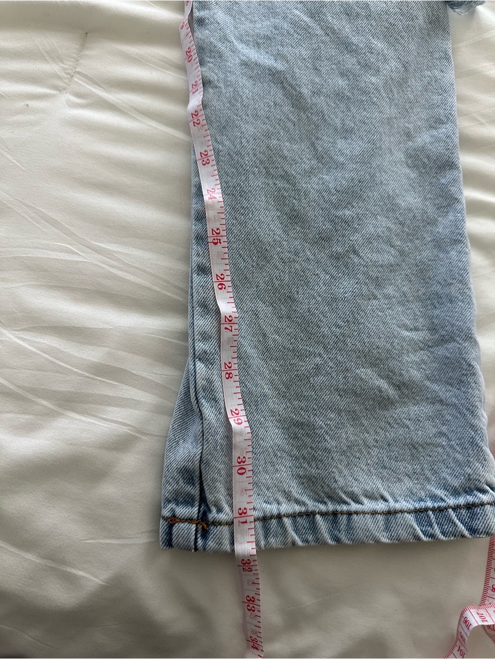 Cotton On Light Blue Distressed Straight Leg Jeans - Picture 8 of 8